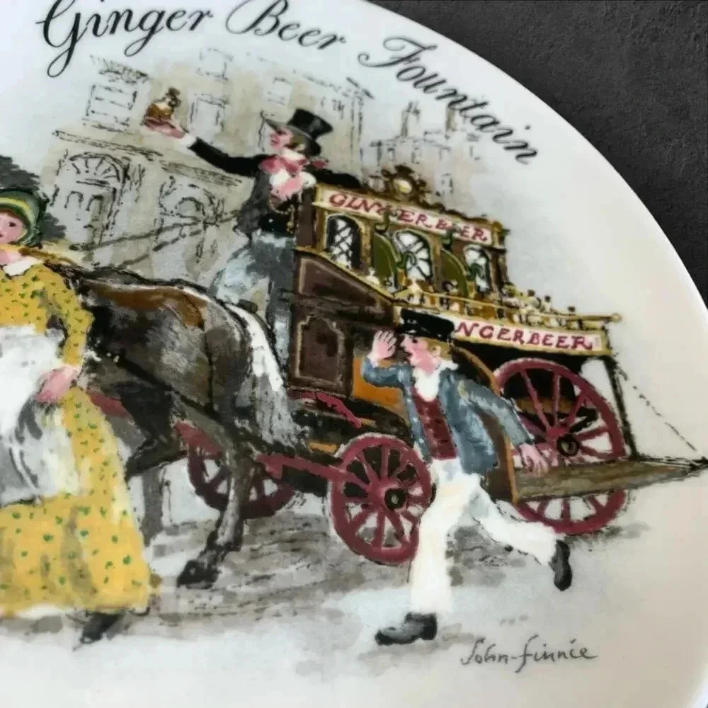 Wedgwood Collectors Plate Vintage 1986 Ginger Beer Fountain John Finnie 8.5